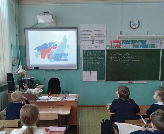 Внеурочное занятие "Разговоры о важном" - "Крым и Севастополь:10 лет в родной гавани".